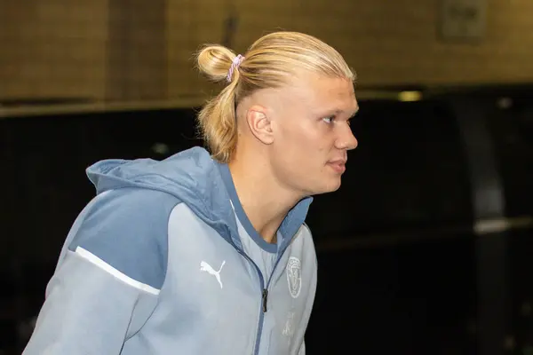 Erling Hland Manchester City Arrives Carabao Cup Third Match Newcastle — Stock Photo, Image