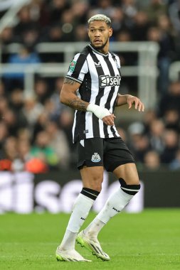 Newcastle United 'dan Joelinton # 7 numara Carabao Kupası üçüncü tur karşılaşmasında Newcastle United Manchester City' ye karşı St. James 's Park, Newcastle, 27 Eylül 202