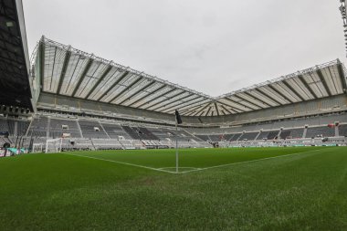 St. James 's Park' ın genel görünümü, Carabao Kupası 'nda oynanan üçüncü tur karşılaşmasında Newcastle United, Manchester City' ye karşı St. James 's Park, Newcastle, Birleşik Krallık, 27 Eylül 202