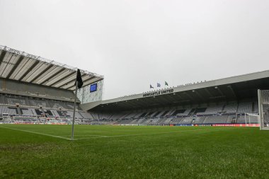 UEFA Şampiyonlar Ligi maçı sırasında St. James 's Park' ın genel bir görüntüsü Newcastle United ile Borussia Dortmund 'a karşı St. James' s Park, Newcastle, İngiltere, 25 Ekim 2023