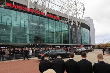 Bobby Charltons Cenaze alayı Old Trafford, Manchester, İngiltere, 13 Kasım 2023