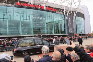 Bobby Charltons Cenaze alayı Old Trafford, Manchester, İngiltere, 13 Kasım 2023