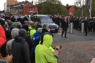 Bobby Charltons Cenaze alayı Old Trafford, Manchester, İngiltere, 13 Kasım 2023