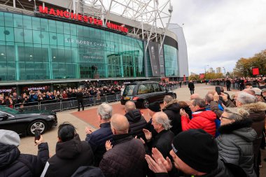 Bobby Charltons Cenaze alayı Old Trafford, Manchester, İngiltere, 13 Kasım 2023