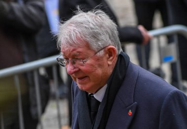 Sör Alex Ferguson 13 Kasım 2023 'te Manchester Katedrali' nde Sör Bobby Charltons 'ın cenazesine katıldı.