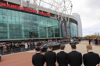 Bobby Charltons Cenaze alayı Old Trafford, Manchester, İngiltere, 13 Kasım 2023