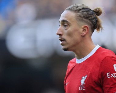 Premier Lig karşılaşmasında Liverpool 'dan Kostas Tsimikas # 21 Manchester City - Liverpool Etihad Stadyumu, Manchester, İngiltere, 25 Kasım 2023