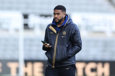 Chelsea Premier Ligi maçı sırasında 24. Reece James St. James 's Park, Newcastle, İngiltere' de oynanan Newcastle United maçında...