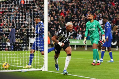 Newcastle United 'dan Joelinton # 7 Premier League maçında 3-1 berabere kaldı. Newcastle United Chelsea' ye karşı St. James 's Park, Newcastle, İngiltere, 25 Kasım 2023