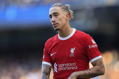 Premier Lig karşılaşmasında Liverpool 'dan Kostas Tsimikas # 21 Manchester City - Liverpool Etihad Stadyumu, Manchester, İngiltere, 25 Kasım 2023