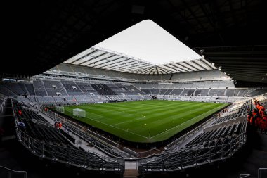 Newcastle United 'ın 25 Kasım 2023' te St. James 's Park, Newcastle' da oynanan Premier League maçı sırasında Newcastle United 'a ev sahipliği yapan St. James' Park 'ın genel bir görüntüsü.