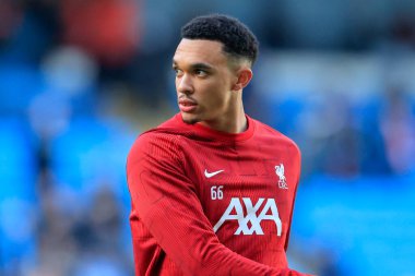 Liverpool 'dan Trent Alexander-Arnold # 66 Premier Lig karşılaşması öncesinde Manchester City - Liverpool Etihad Stadyumu, Manchester, Birleşik Krallık, 25 Kasım 2023