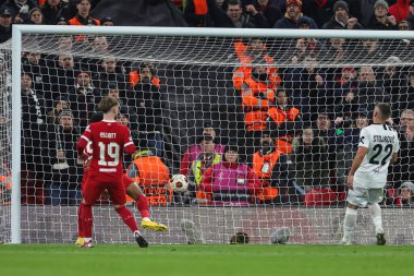 Liverpool 'dan Cody Gakpo, UEFA Avrupa Ligi E Grubu maçında Liverpool' a karşı LASK maçında 30 Kasım 2023 'te Liverpool, İngiltere' de 2-0 berabere kaldı.