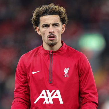 Curtis Jones # 17 Liverpool UEFA Avrupa Ligi maçı sırasında Liverpool - LASK Anfield, Liverpool, İngiltere, 30 Kasım 2023