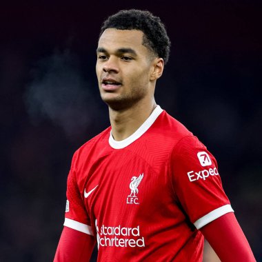 Liverpool 'dan Cody Gakpo # 18 UEFA Avrupa Ligi maçı sırasında Liverpool - LASK Anfield, Liverpool, Birleşik Krallık, 30 Kasım 2023