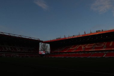 Nottingham Forest 'ın yuvası olan City Ground' un genel görünümü, Premier League karşılaşması öncesinde Nottingham Forest Everton 'a karşı City Ground, Nottingham, İngiltere, 2 Aralık 2023