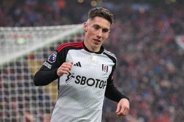 Fulham 'dan Harry Wilson 3 Aralık 2023' te Liverpool, Liverpool 'da Liverpool Fulham' a karşı oynanan Premier Lig maçında 1-1 kazanma hedefini kutluyor.