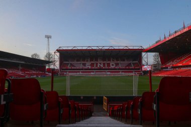 Nottingham Forest 'ın yuvası olan City Ground' un genel görünümü, Premier League karşılaşması öncesinde Nottingham Forest Everton 'a karşı City Ground, Nottingham, İngiltere, 2 Aralık 2023