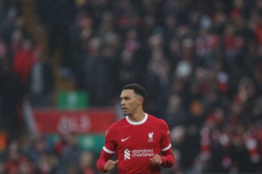 Liverpool 'dan Trent Alexander-Arnold # 66 Premier League maçında Liverpool Fulham' a karşı Anfield, Liverpool, İngiltere, 3 Aralık 2023