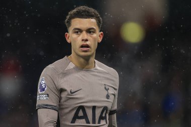 Brennan Johnson # 22 of Tottenham Hotspur Premier League maçında Manchester City Tottenham Hotspur 'a karşı Etihad Stadyumu, Manchester, İngiltere, 3 Aralık 2023