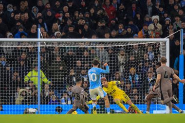 Manchester City 'den Jack Grealish 3-2' lik Premier League maçında gol attı. Manchester City Tottenham Hotspur 'a karşı. Etihad Stadyumu, Manchester, İngiltere, 3 Aralık 2023