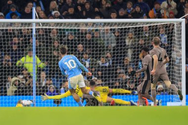 Manchester City 'den Jack Grealish 3-2' lik Premier League maçında gol attı. Manchester City Tottenham Hotspur 'a karşı. Etihad Stadyumu, Manchester, İngiltere, 3 Aralık 2023