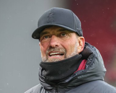 Liverpool Premier Lig maçında Jrgen Klopp teknik direktörü Liverpool, Liverpool 'a karşı Anfield, Liverpool, İngiltere, 3 Aralık 2023