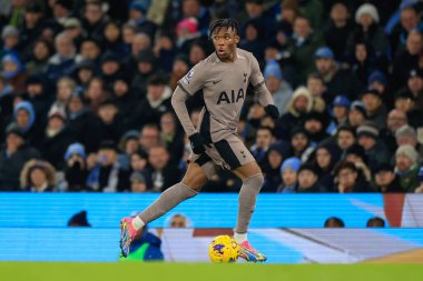 Tottenham Hotspur 'dan Destiny Udogie # 38 Premier League karşılaşmasında Manchester City ile Tottenham Hotspur arasında Etihad Stadyumu, Manchester, İngiltere, 3 Aralık 2023