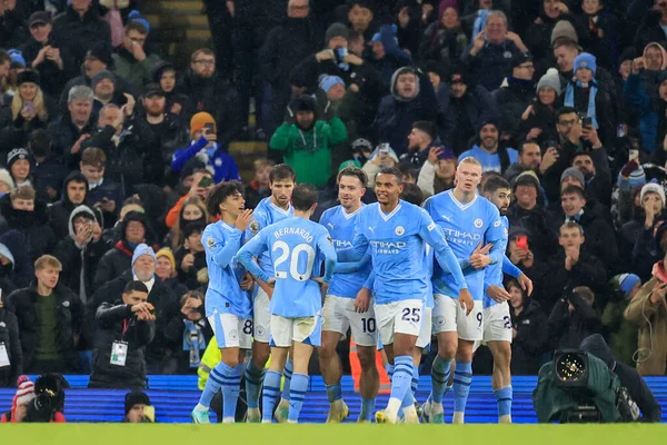Jack Grealish Manchester City Firar Sitt Mål Att Göra Det — Stockfoto