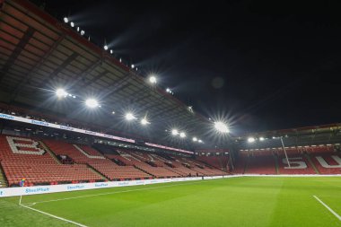 Sheffield United 'ın evi olan Bramall Lane' in genel görünümü, Premier Lig maçı Sheffield United 'a karşı Bramall Lane, Sheffield, İngiltere, 6 Aralık 2023