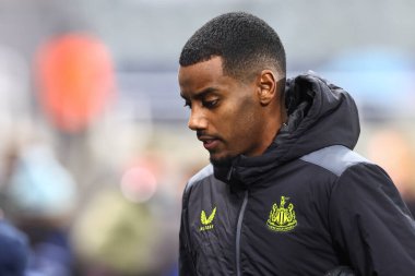 UEFA Şampiyonlar Ligi karşılaşması sırasında Newcastle United ile AC Milan maçında Newcastle United 'ın 14 numaralı oyuncusu Alexander Isak 13 Aralık 2023' te St. James 's Park, Newcastle' da karşı karşıya geldi.