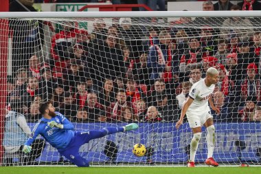 Tottenham Hotspur 'dan 9 numaralı Richarlison Premier Lig maçında Nottingham Forest Tottenham Hotspur' a karşı 15 Aralık 202 'de City Ground, Nottingham, İngiltere' de 0-1 berabere kaldı.