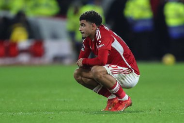 Nottingham Ormanı 'ndan üzgün bir Morgan Gibbs-White # 10 Premier League maçı sırasında Nottingham Forest Tottenham Hotspur' a karşı City Ground, Nottingham, İngiltere, 15 Aralık 202