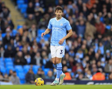 Manchester City 'den Ruben Dias # 3 Premier League maçında topu kontrol ediyor Manchester City - Crystal Palace Etihad Stadyumu, Manchester, İngiltere, 16 Aralık 202
