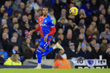 Crystal Palace 'dan Michael Olise # 7 Premier League maçında Manchester City - Crystal Palace maçında Etihad Stadyumu, Manchester, İngiltere, 16 Aralık 202