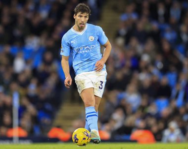 Premier Lig maçında Manchester City, Etihad Stadyumu 'nda Crystal Palace' a karşı 3. Ruben Dias, 16 Aralık 202