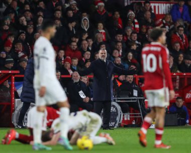 Tottenham Hotspur 'un Ange Postecoglou teknik direktörü, Nottingham Forest' ın Tottenham Hotspur 'a karşı oynadığı 15 Aralık 202' de İngiltere 'nin Nottingham şehrinde oynanan Premier League maçında tepki gösterdi.
