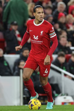 Virgil van Dijk of Liverpool during the Premier League match Liverpool vs Manchester United at Anfield, Liverpool, United Kingdom, 17th December 202 clipart