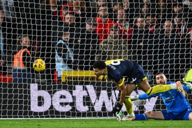 Bournemouth 'dan Dominic Solanke Premier League maçında Nottingham Forest' a karşı Bournemouth maçında 23 Aralık 202 'de Nottingham, İngiltere' de 1-2 berabere kaldı.