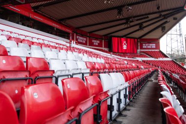 The City Ground, Home of Nottingham Forrest maçı öncesinde Nottingham Forest 'a karşı Bournemouth City Ground, Nottingham, İngiltere, 23 Aralık 202