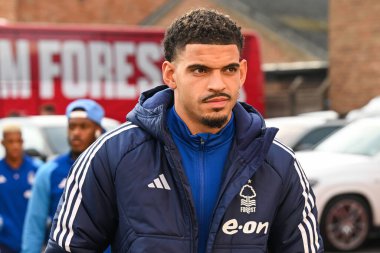 Nottingham Ormanı 'ndan Morgan Gibbs-White, Nottingham Forest' a karşı Bournemouth Premier Lig karşılaşması öncesinde 23 Aralık 202 'de Nottingham City Ground, Nottingham' a geldi.
