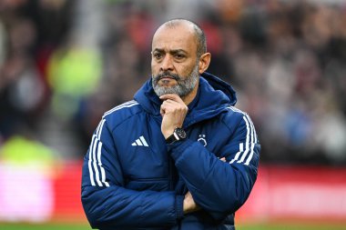 Nuno Esprito Santo Nottingham Ormanı Müdürü Premier Lig maçı sırasında Nottingham Forest Bournemouth 'a karşı City Ground, Nottingham, İngiltere, 23 Aralık 2023