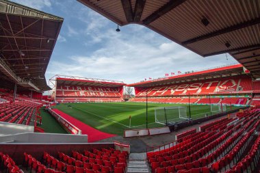 The City Ground, Home of Nottingham Forrest maçı öncesinde Nottingham Forest 'a karşı Bournemouth City Ground, Nottingham, İngiltere, 23 Aralık 202