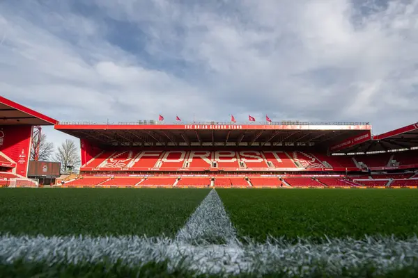 General View City Ground Home Nottingham Forrest Ahead Premier League — Stockfoto
