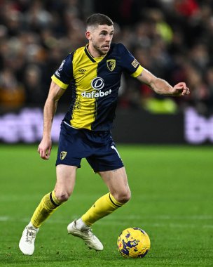 Bournemouth 'dan Ryan Christie, Nottingham Forest' a karşı Bournemouth Premier Lig maçı sırasında 23 Aralık 202 'de Nottingham City Ground, Nottingham' da maç yapıyor.
