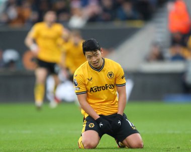 Wolverhampton Wanderers takımından Hwang Hee-Chan, Premier League maçında Wolverhampton Wanderers 'ın Chelsea' ye karşı Molineux, Wolverhampton, Birleşik Krallık 'ta 24 Aralık 202' de oynadığı maçta attığı golü kaçırdı.