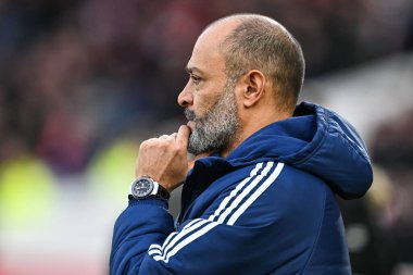Nuno Esprito Santo Nottingham Ormanı Müdürü Premier Lig maçından önce Nottingham Forest, Bournemouth 'a karşı City Ground, Nottingham, İngiltere, 23 Aralık 2023