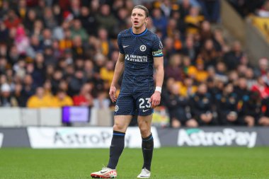 Chelsea 'li Conor Gallagher Premier Lig karşılaşmasında Wolverhampton Wanderers Chelsea' ye karşı Molineux, Wolverhampton, Birleşik Krallık, 24 Aralık 202