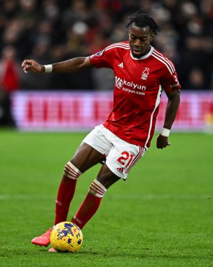 Nottingham Ormanı 'ndan Anthony Elanga, Nottingham Forest' a karşı 23 Aralık 202 'de Nottingham Forest' ın Bournemouth 'a karşı oynadığı Premier League maçında görev başında.