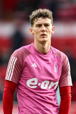 Nottingham Ormanı 'ndan Ryan Yates Premier Lig maçı öncesinde Nottingham Forest' a karşı Bournemouth City Ground, Nottingham, İngiltere 'de 23 Aralık 202' de oynanan maç öncesi ısınma maçında